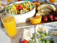 Schale gefüllt mit Obst Schale gefüllt mit Obst