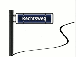 Schild Rechtsweg Schild Rechtsweg