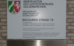 Briefkasten Justizzentrum